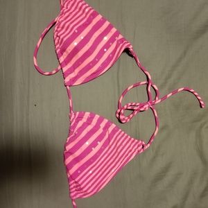 OP pink and orange bikini top